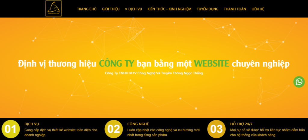 Dịch vụ thiết kế web chuyên nghiệp - webngocthang